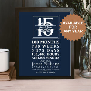 15 year work anniversary