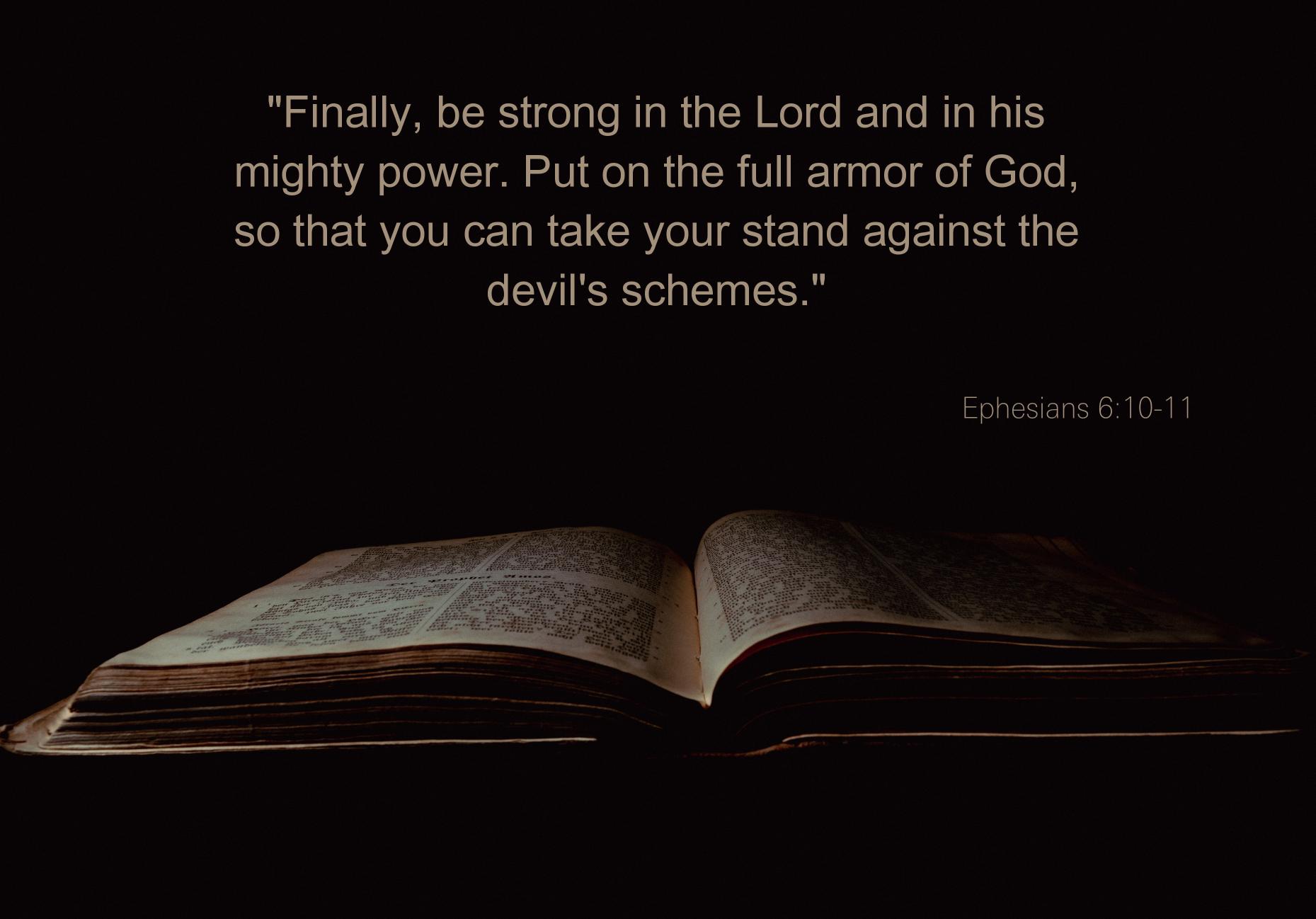 bible verses to destroy evil works