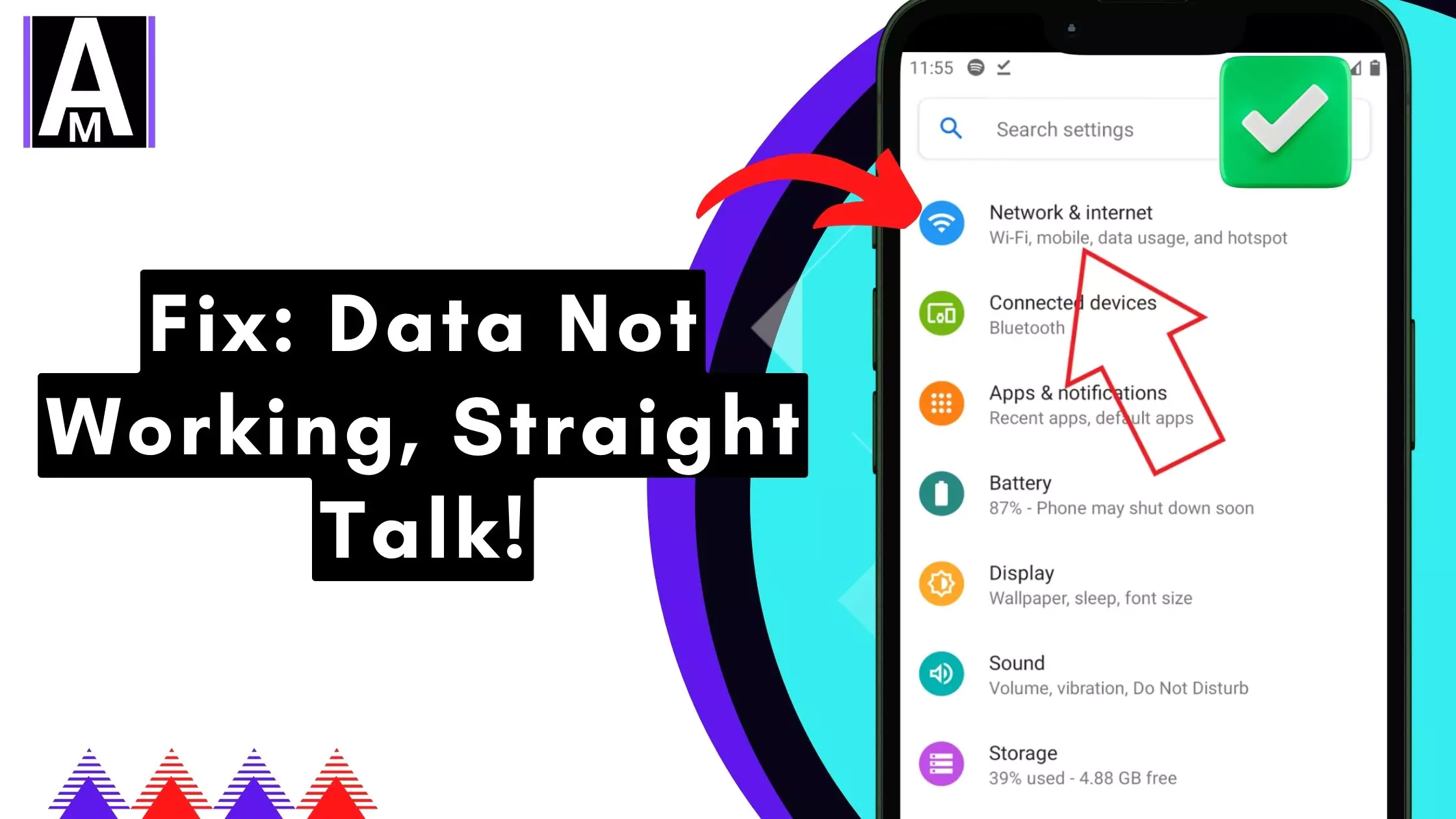 straight talk data not working