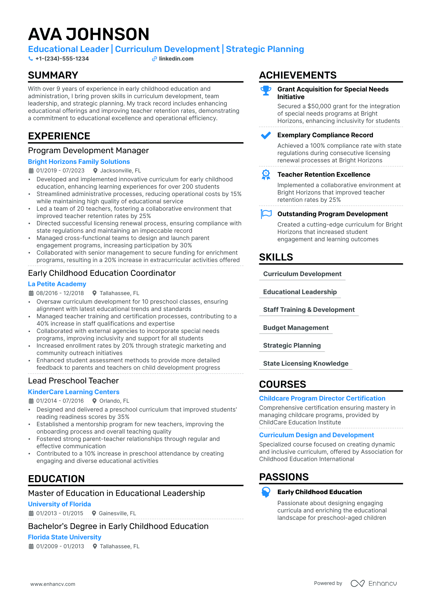 job description for a daycare director