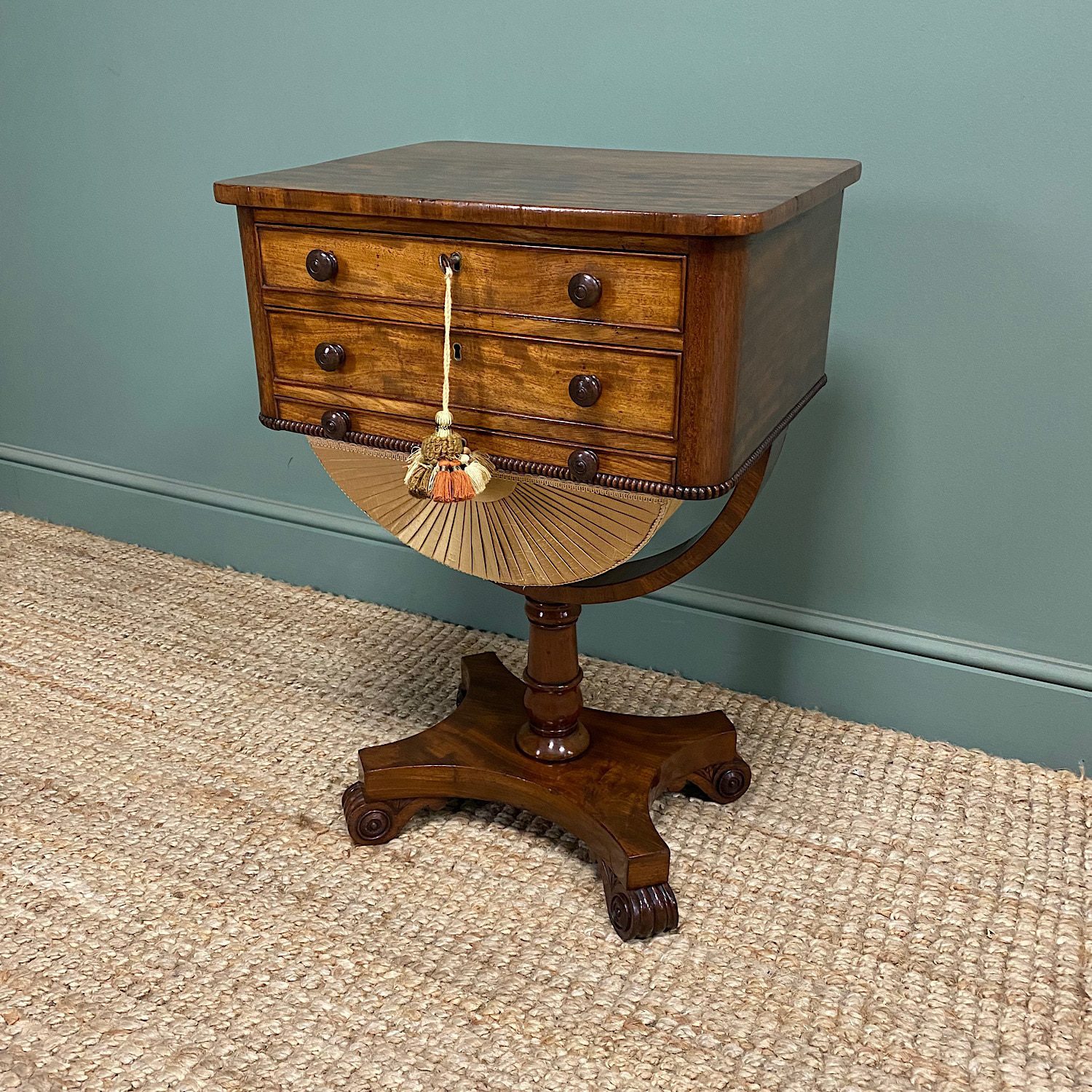 antique sewing work table