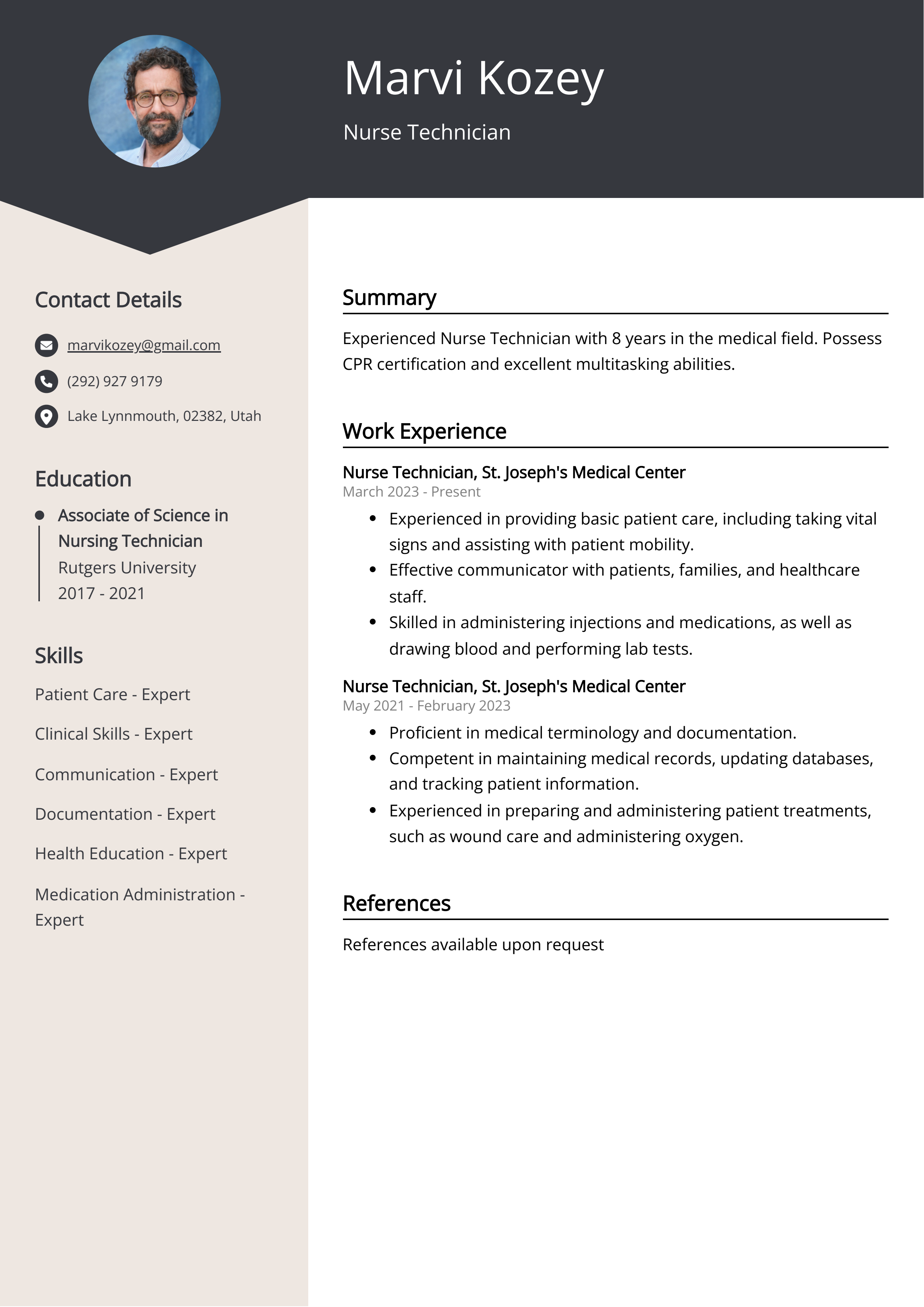 nurse tech job description