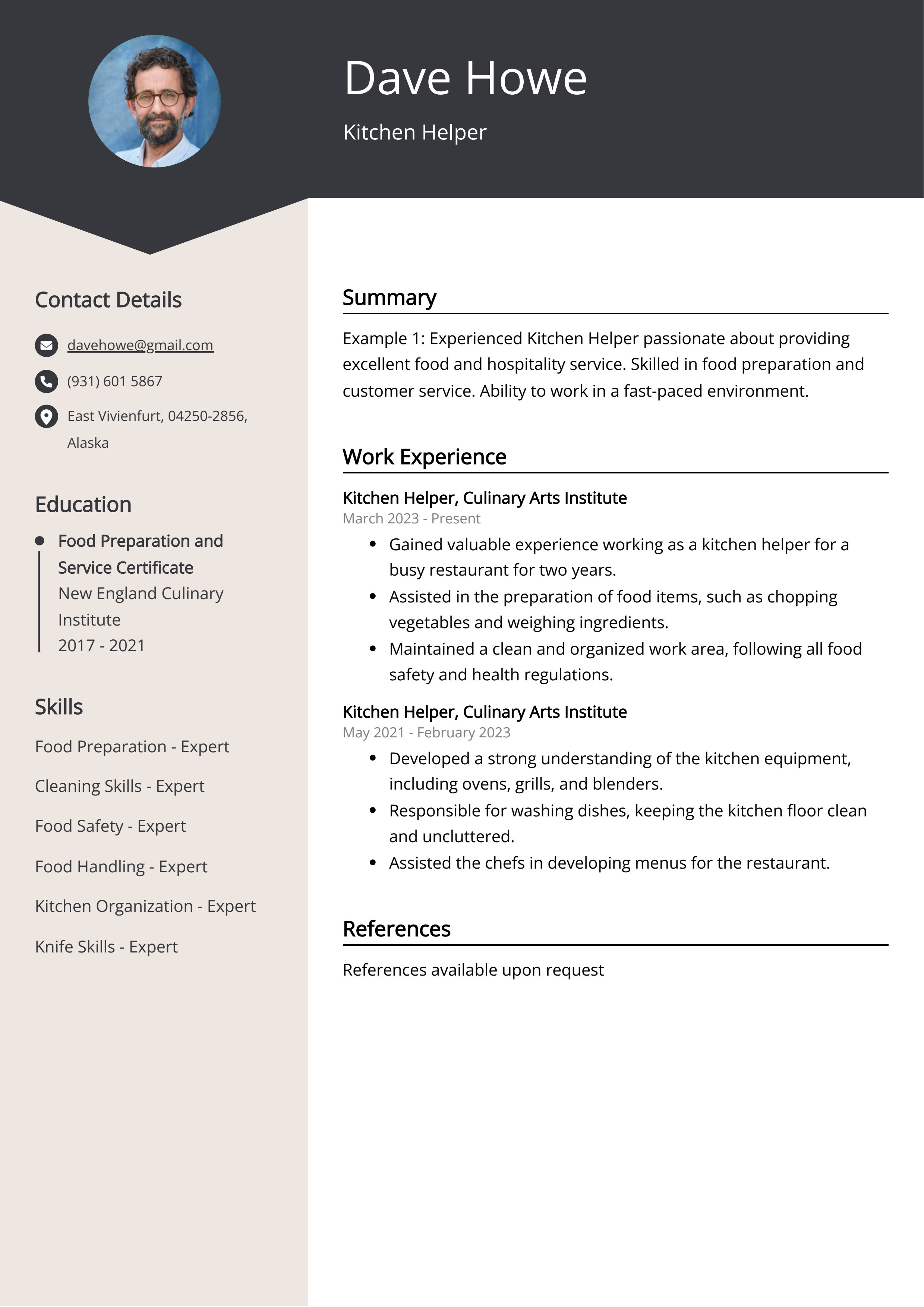 kitchen helper job description kitchen helper job description