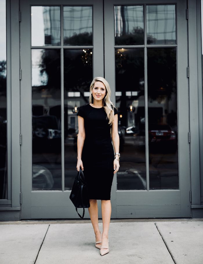 black dress wear to work